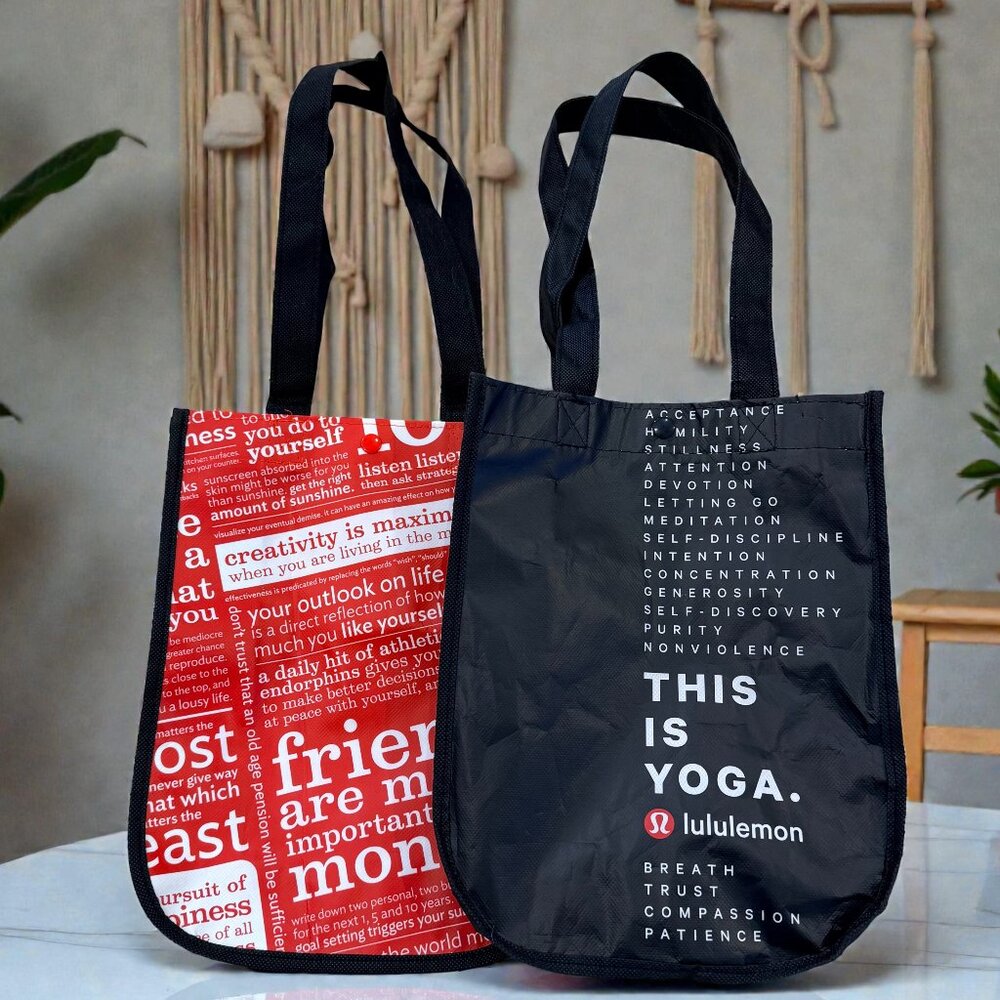 Lululemon Reusable Bag Bundle X2